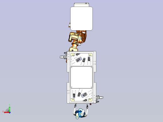 一款机器人焊接夹具系统模型后视缩略图