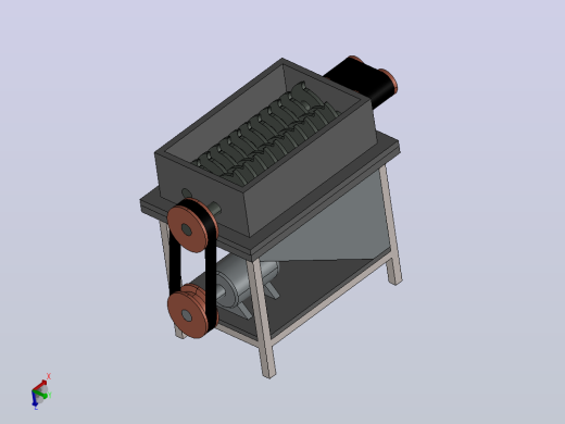 塑料破碎机plastic-crusher-9831-模型格式为 stp