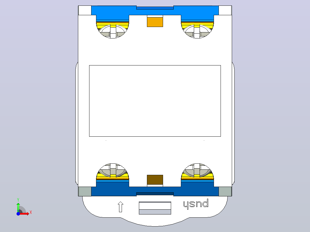 LAY39B-□Y按钮三维模型202204前视图