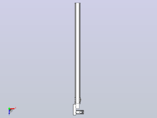 皮带直线轴半封闭可选导轨TPA-HNB-85S-90-L1350-ML-C-P20-N3俯视缩略图