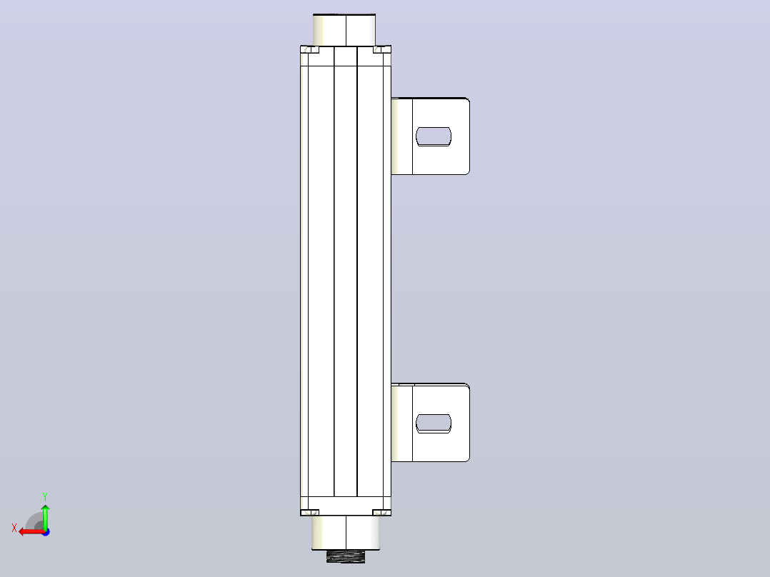 XTN0440（总高：210mm）安全光栅后视图