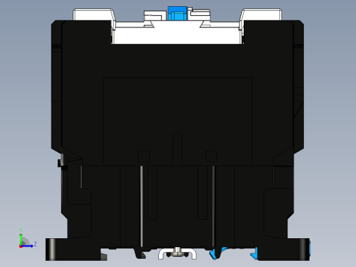 CJX2-8011N～9511N可逆交流接触器三维模型202204左视缩略图