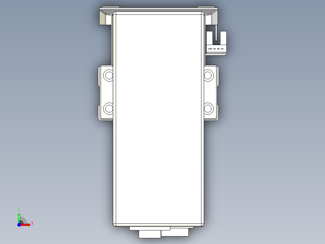 滚珠丝杠直线轴内置导轨TPA-GCR-80-1610C-L650-MP-M20-N3前视图