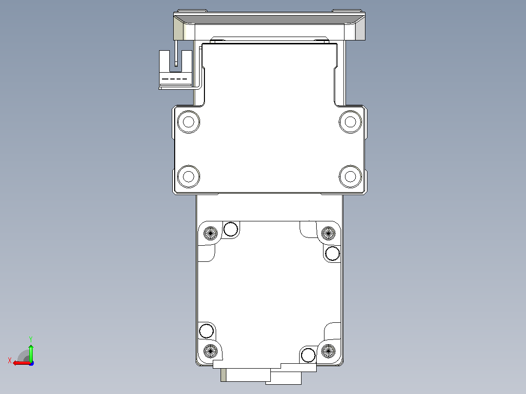滚珠丝杠直线轴内置导轨TPA-GCR-80-1610C-L650-MP-M20-N3后视图