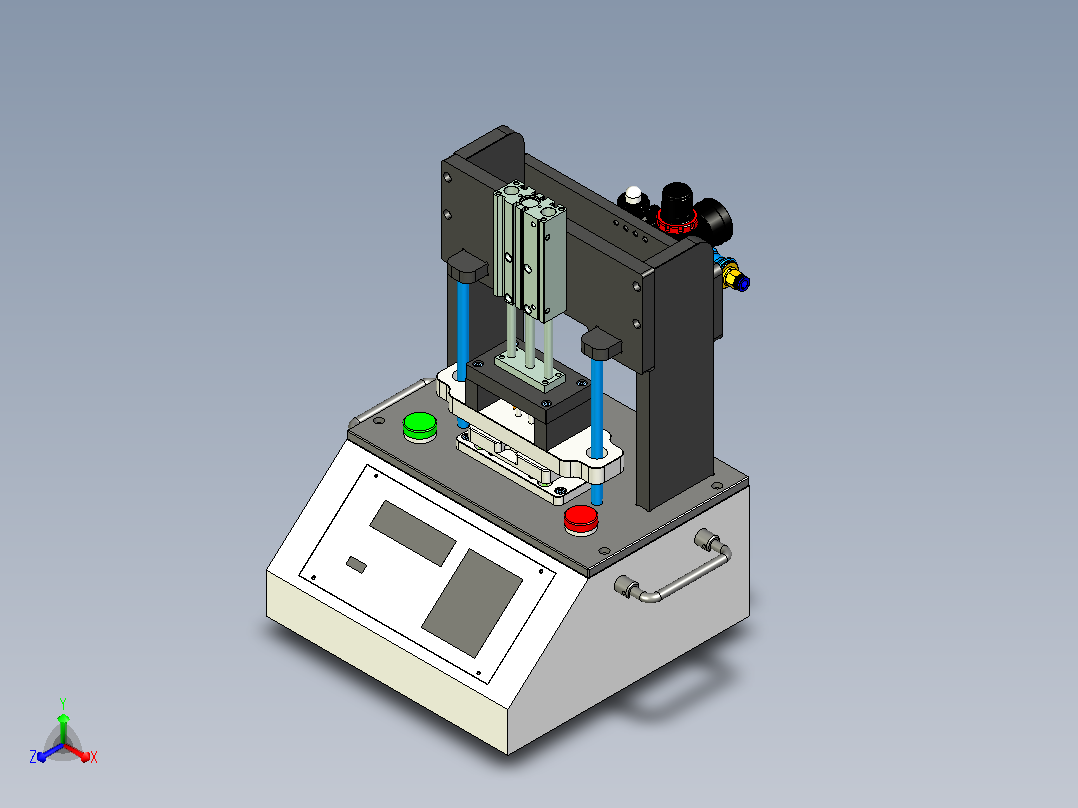 测试穿戴电子产品得导通测试设备主视图