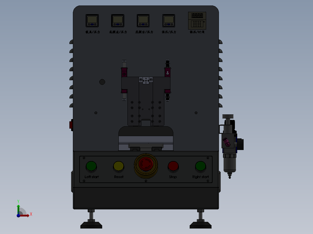 保压治具通用设备sw17前视图