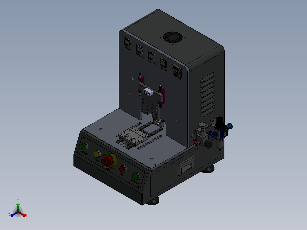保压治具通用设备sw17正等轴测图