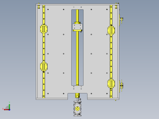 2个滚珠丝杠同时驱动前视缩略图