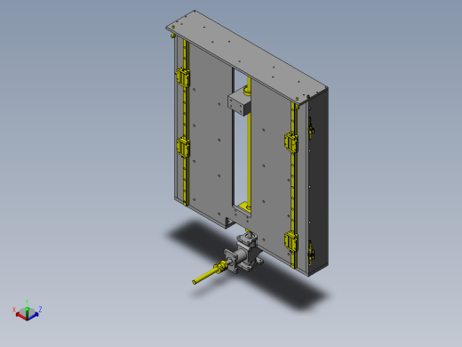 2个滚珠丝杠同时驱动正等轴测缩略图