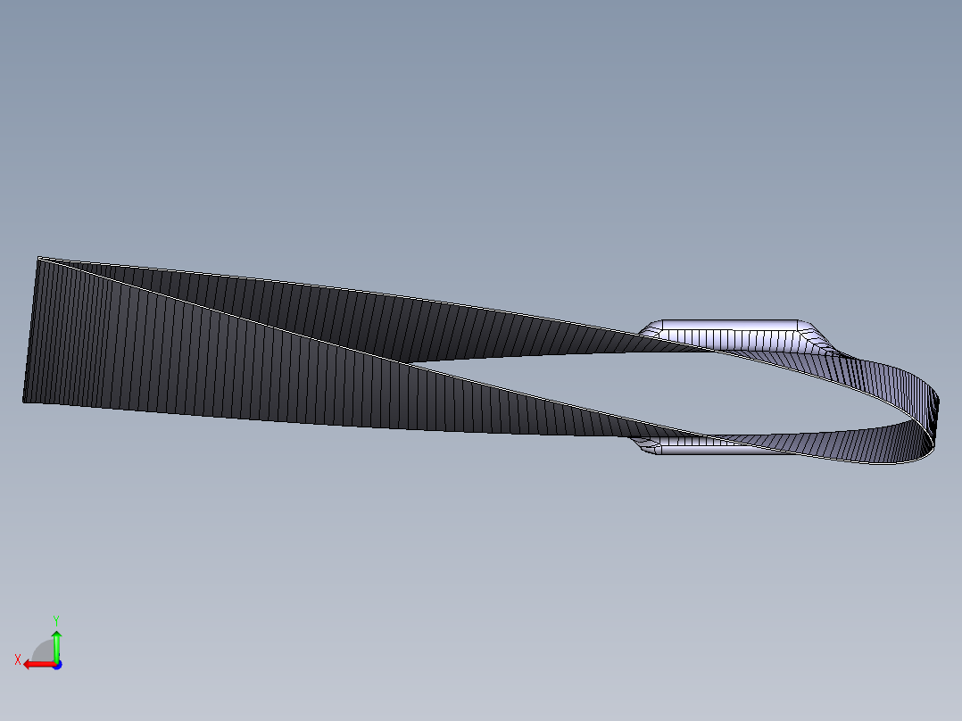 复合材料桨叶设计后视图
