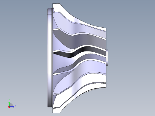 涡轮叶左视缩略图