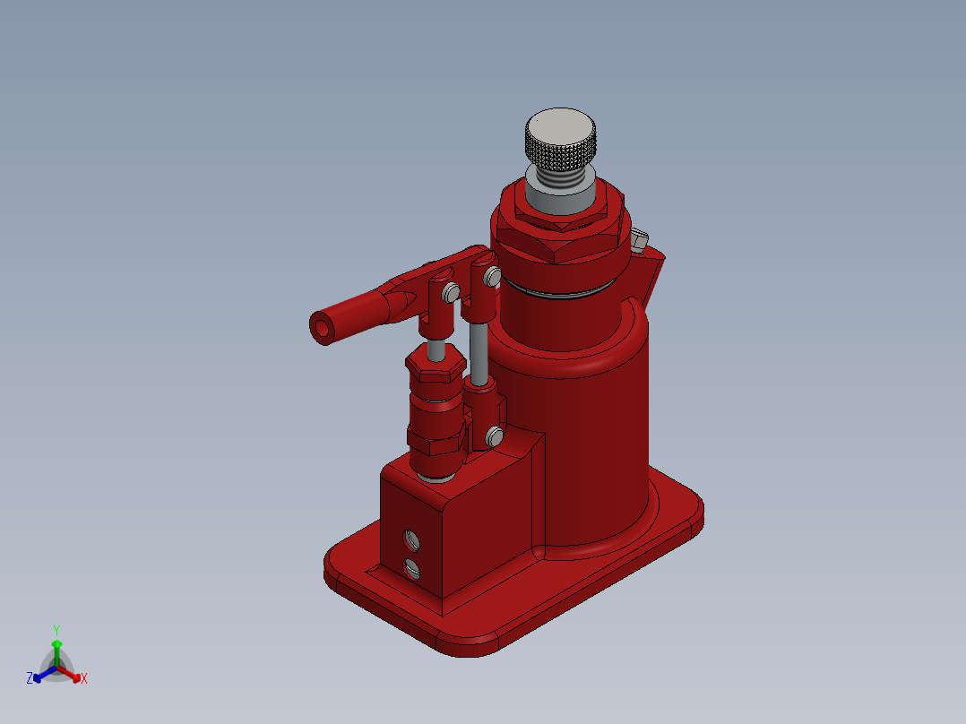 液压千斤顶SW2012正等轴测图