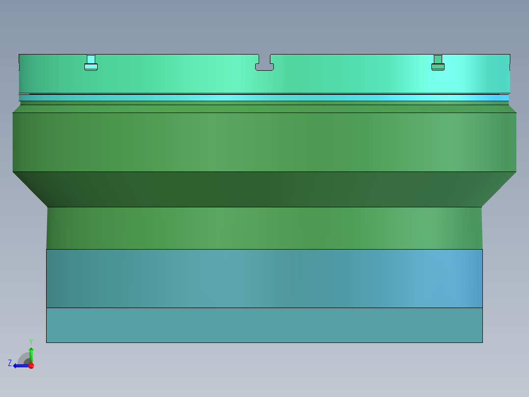 T491 回转工作台右视图