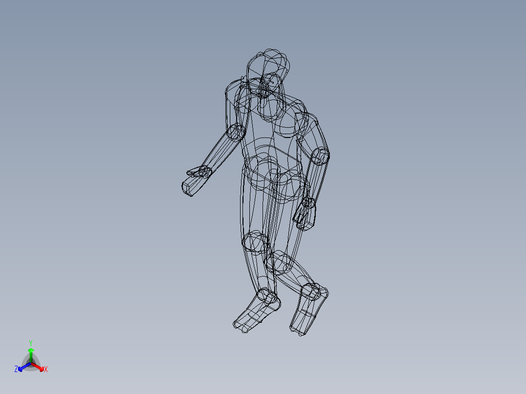 摇摆人正等轴测图