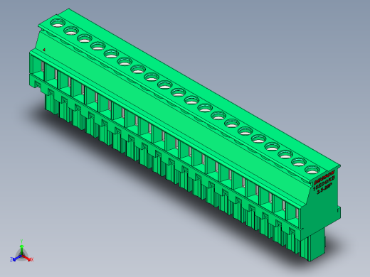 DEGSON 15EDG 系列 3.5mm 插拔式接线端子 FullPack-15EDGKB-3.5-20P-14-00AH