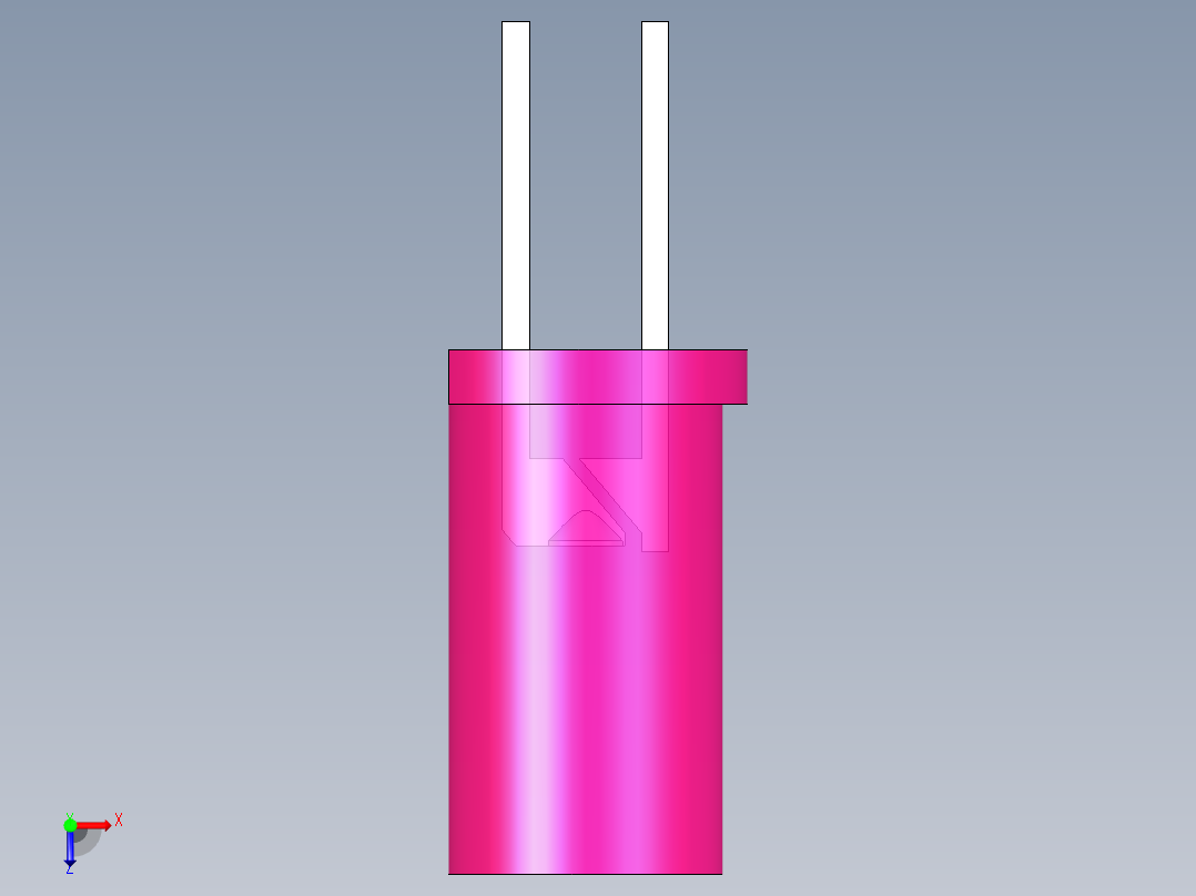 LED_Cylindrical_Rose_D5x9.6mm俯视图
