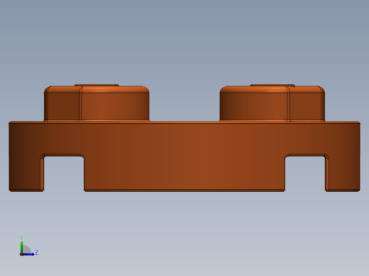 乐高零件 4032 板 2 x 2 圆形-4032 Flame Reddish Orange Plate 2 x 2 Round.SLDPRT左视缩略图