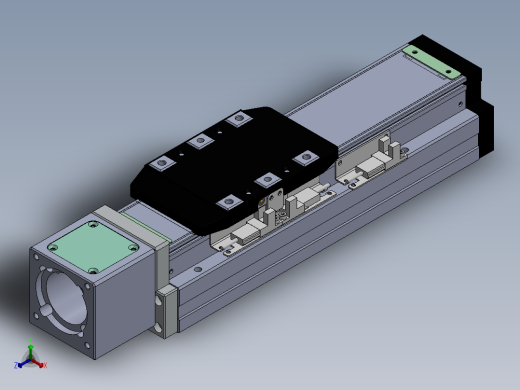 电动滑台模组SDH80直连模组（配台达电机）正等轴测缩略图