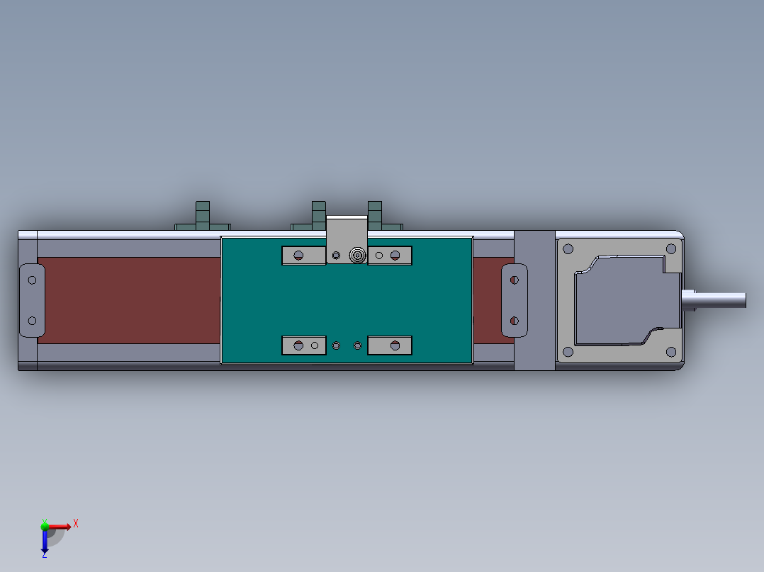 MTB同步带半封闭MTB6-BW-100W俯视图