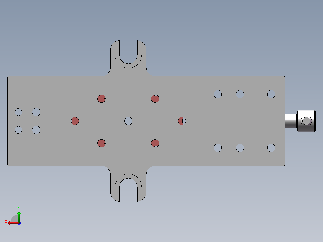 831008拨叉加工工艺及铣φ32外圆上端面夹具设计【含三维】后视图