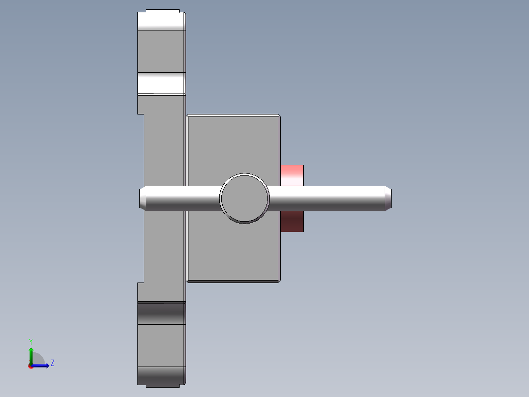 831008拨叉加工工艺及铣φ32外圆上端面夹具设计【含三维】左视图