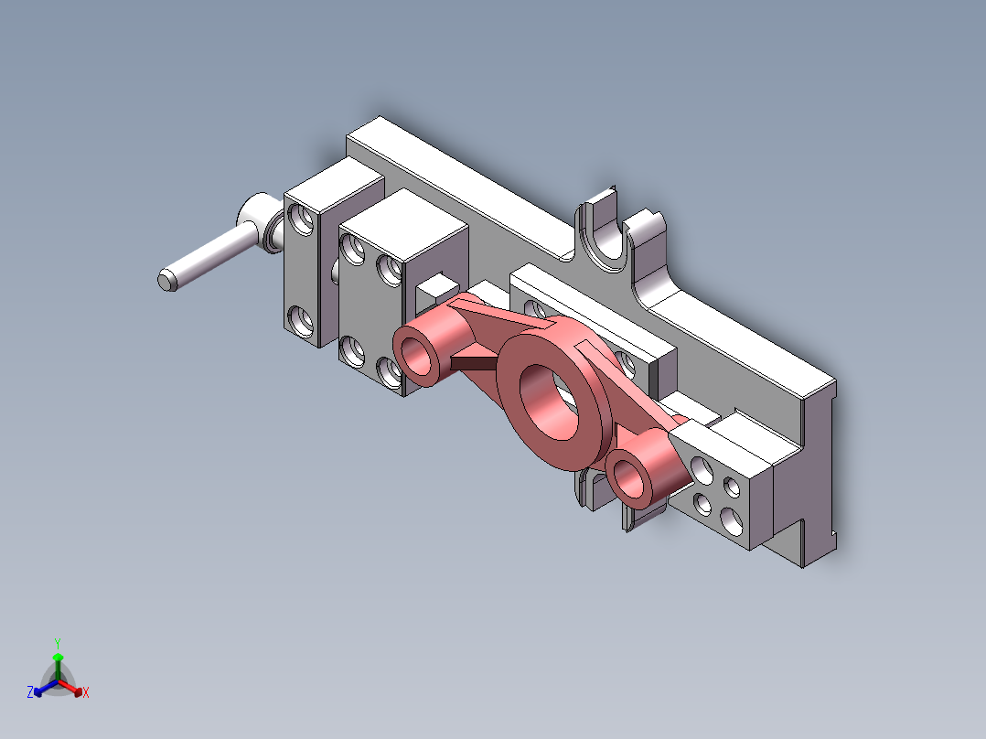 831008拨叉加工工艺及铣φ32外圆上端面夹具设计【含三维】正等轴测图
