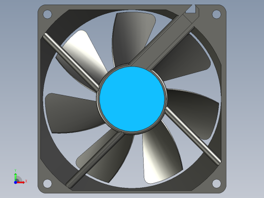 散热风扇11前视缩略图