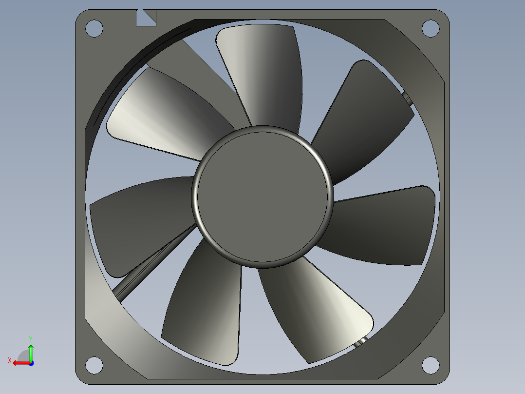 散热风扇11后视图