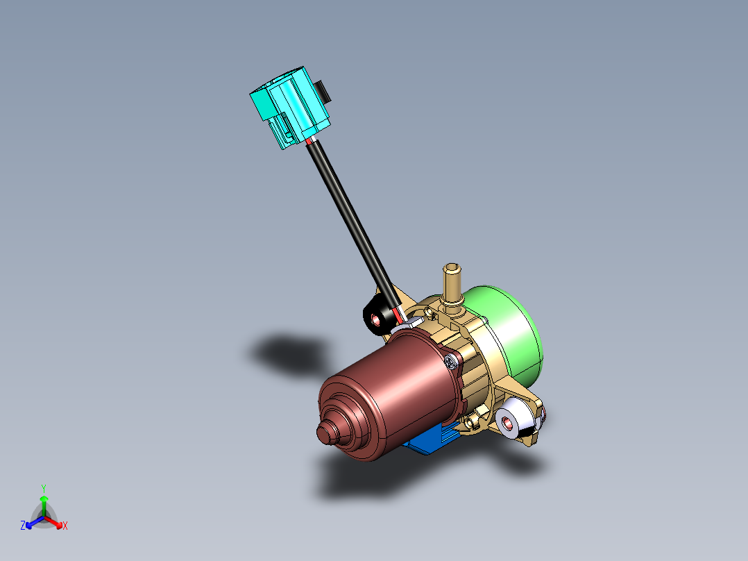 HELLA UP28 电动真空泵主视图