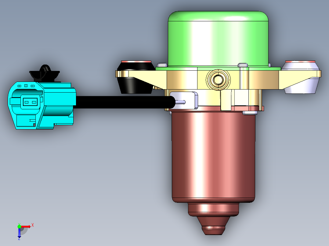 HELLA UP28 电动真空泵俯视图