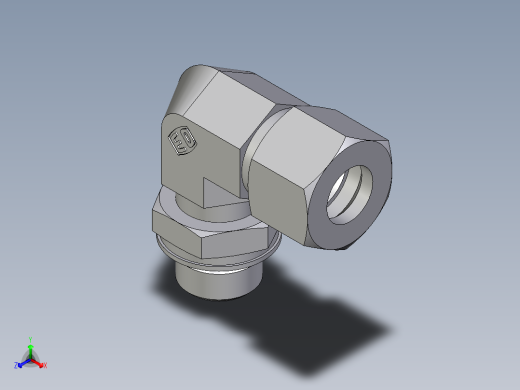 卡套式工业通用硬管接头EO_Adjustable_Locknut_elbow_WEE12LMORCF