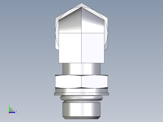 卡套式工业通用硬管接头EO_Adjustable_Locknut_elbow_WEE12LMORCF左视缩略图
