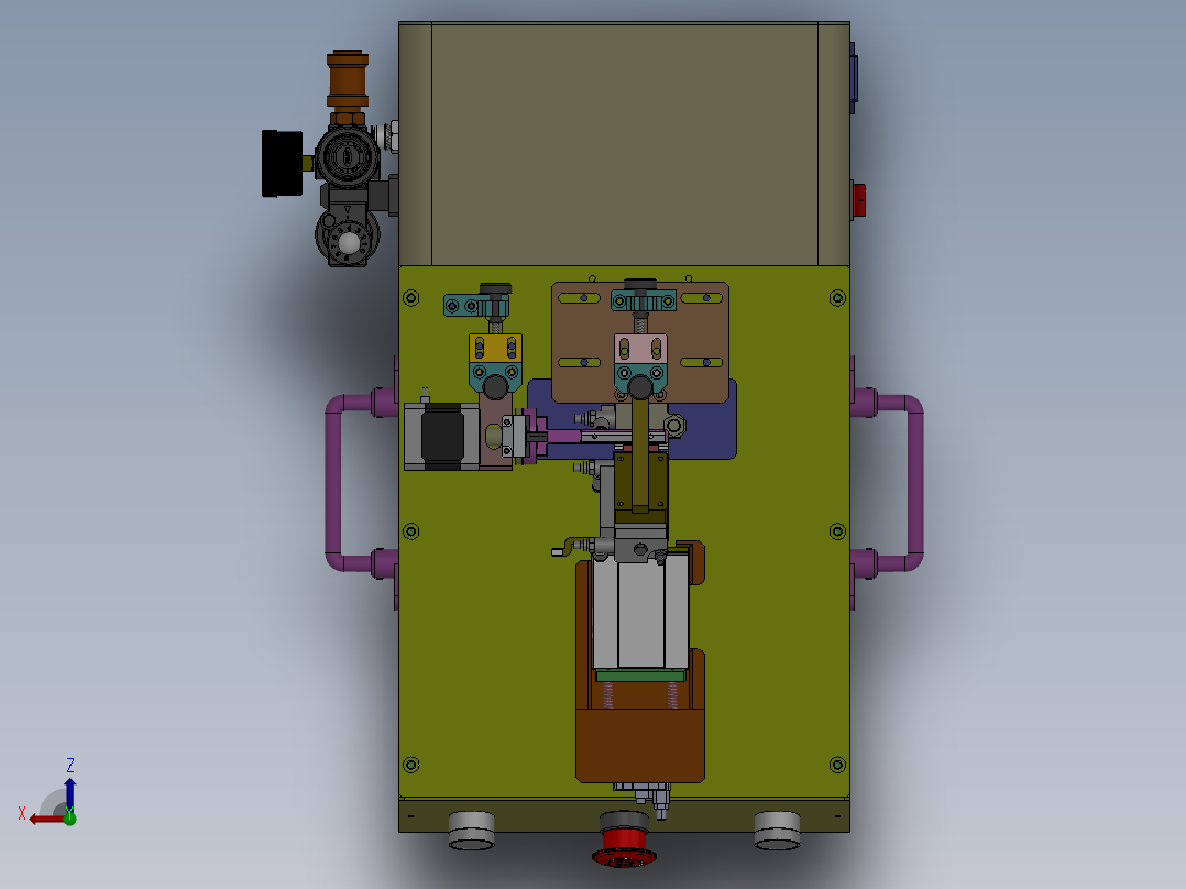 软包电池PMC折弯半自动机俯视图