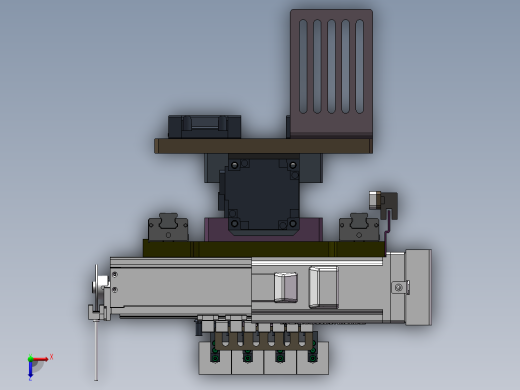 可等变距三轴机械手俯视缩略图