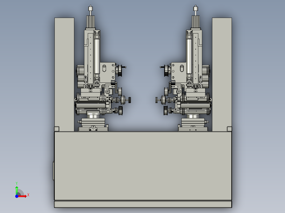 塑料板弯曲制造设备前视图
