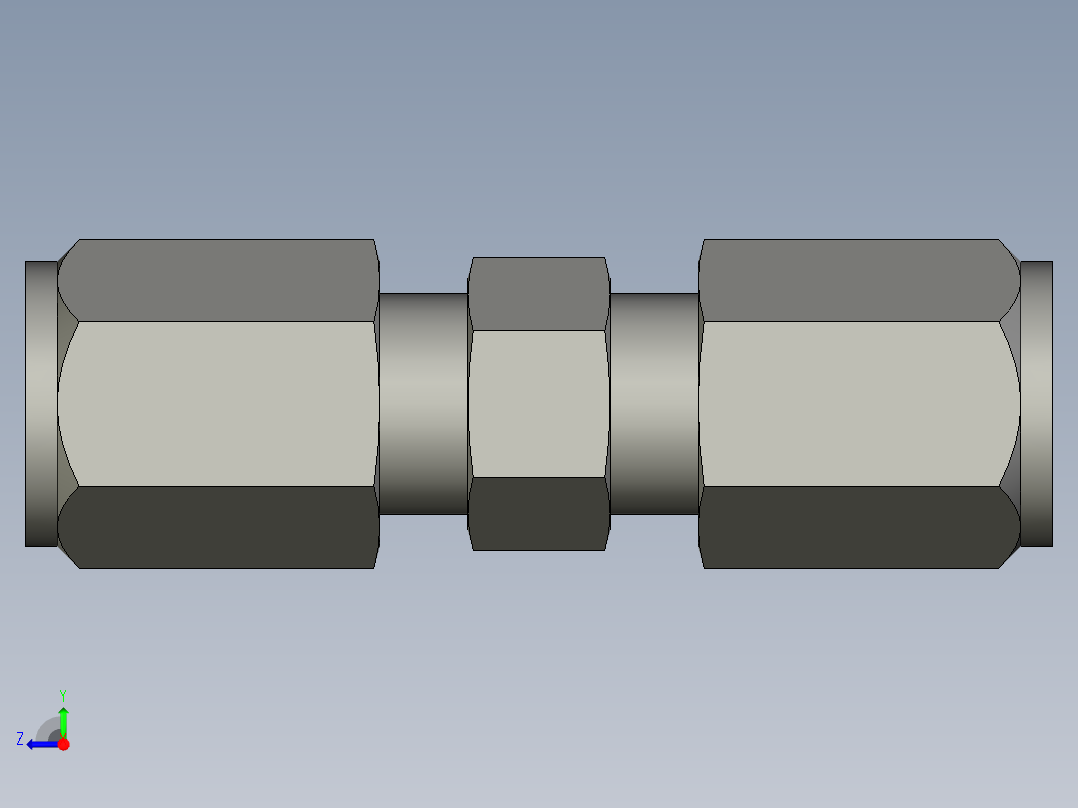 卡套式工业通用硬管接头4_hbu-s右视图