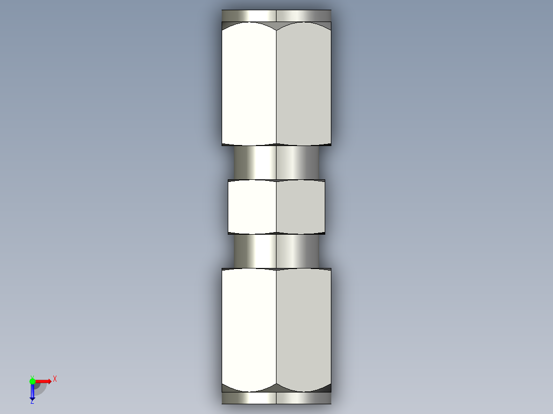 卡套式工业通用硬管接头4_hbu-s俯视图