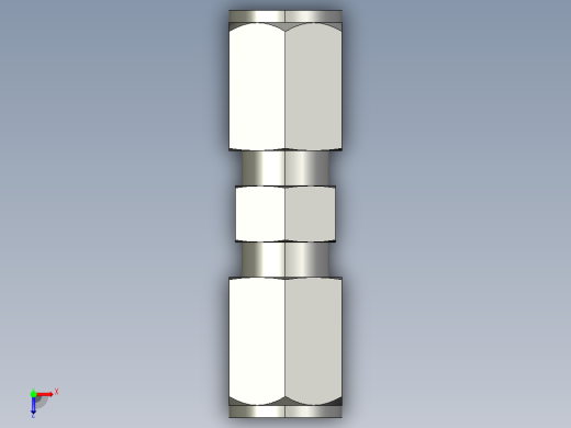 卡套式工业通用硬管接头4_hbu-s俯视缩略图