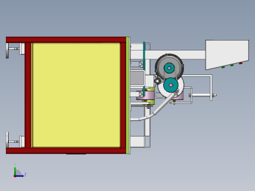 Q434-自动下料机的设计【三维SolidWorks】左视缩略图