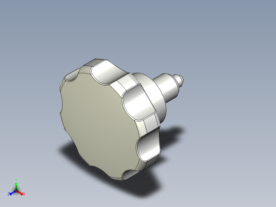 分割定位柱(無卡鎖)1087-3D多系列多零件图纸模型主视图