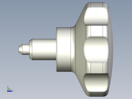 分割定位柱(無卡鎖)1087-3D多系列多零件图纸模型左视缩略图