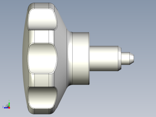 分割定位柱(無卡鎖)1087-3D多系列多零件图纸模型右视缩略图