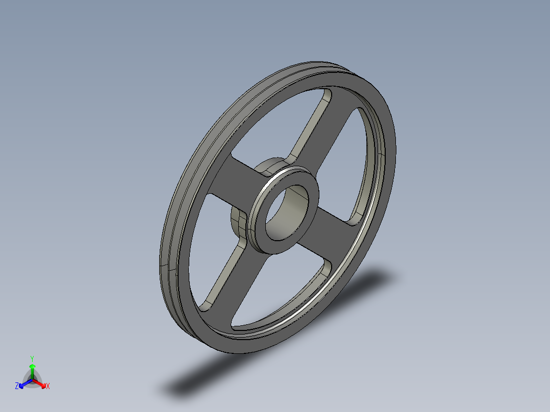 滑轮 SPA-400--stp三维 3d模型设计图正等轴测图