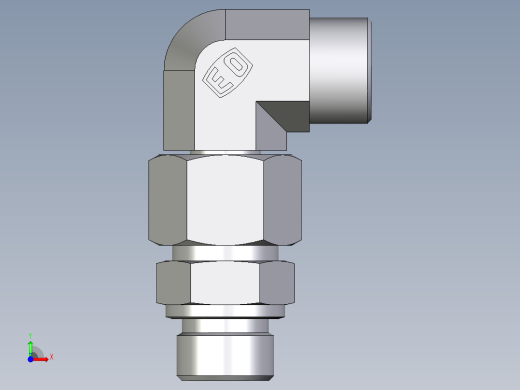 卡套式工业通用硬管接头EO_Assembled_adjustable_standpipe_elbow_EVW16SMOMD71前视缩略图