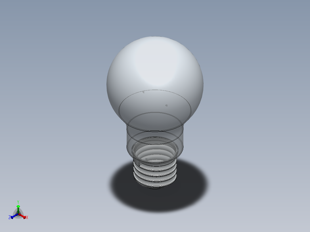 灯泡正等轴测图