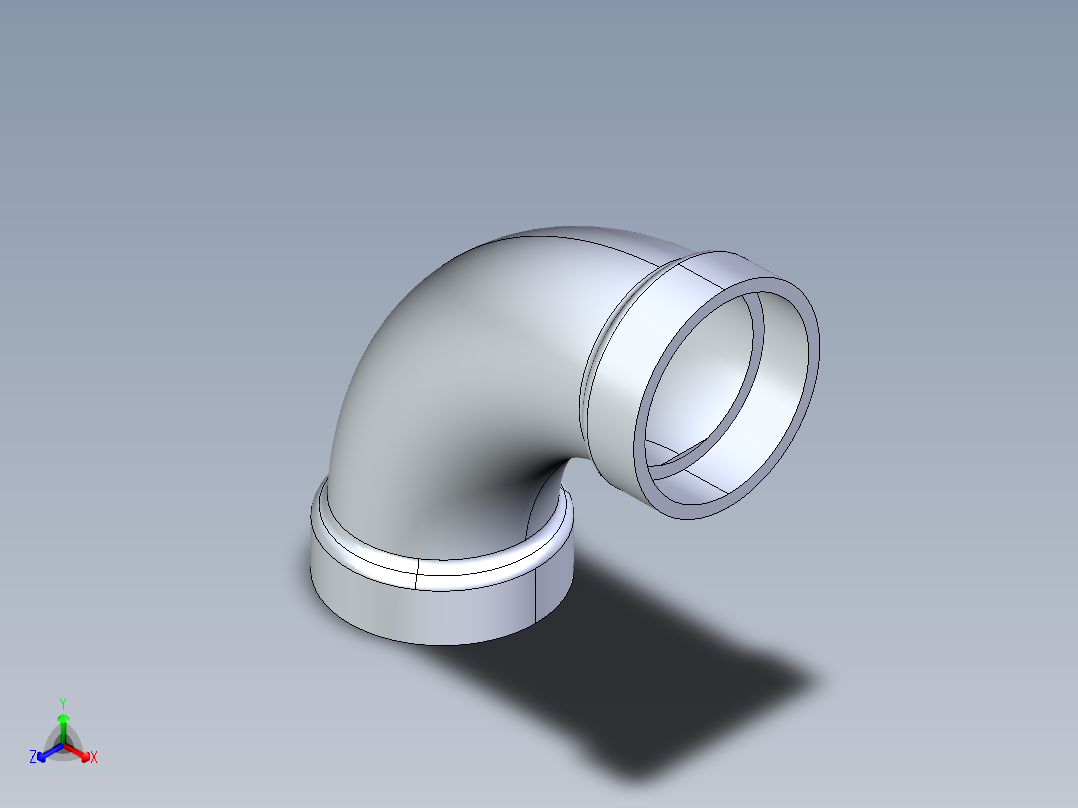 船舶管路系统S2_SeaDrainPLUS_1-4LongBend-SxS_37E162702_2in Sea Drain Plus - 91.2 Long Sweep - SxS主视图