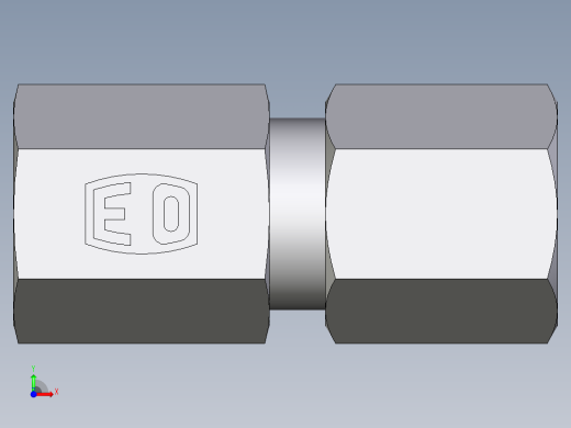 卡套式工业通用硬管接头EO_Swivel_connector_GAI06LRCF前视缩略图