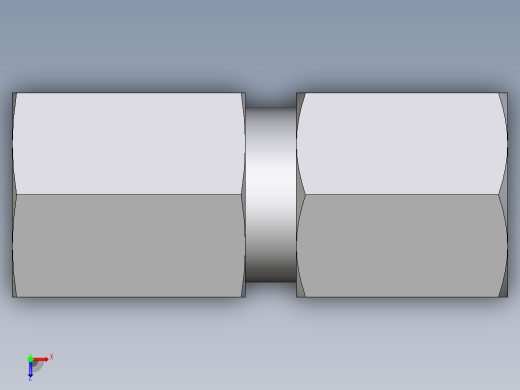 卡套式工业通用硬管接头EO_Swivel_connector_GAI06LRCF俯视缩略图