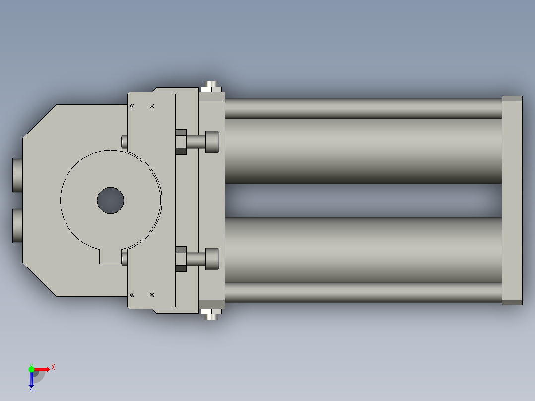 旋转气爪PRC40H-180俯视图