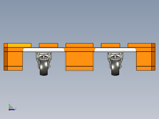 用于移动100毫米口径的欧洲托盘带轮子左视缩略图